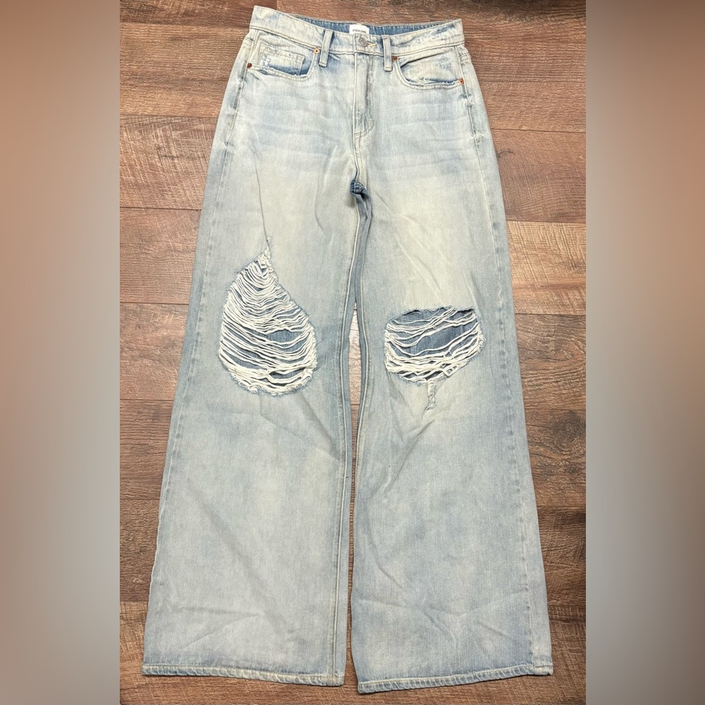 Sneak Peek Distressed Light Blue Women's Jeans